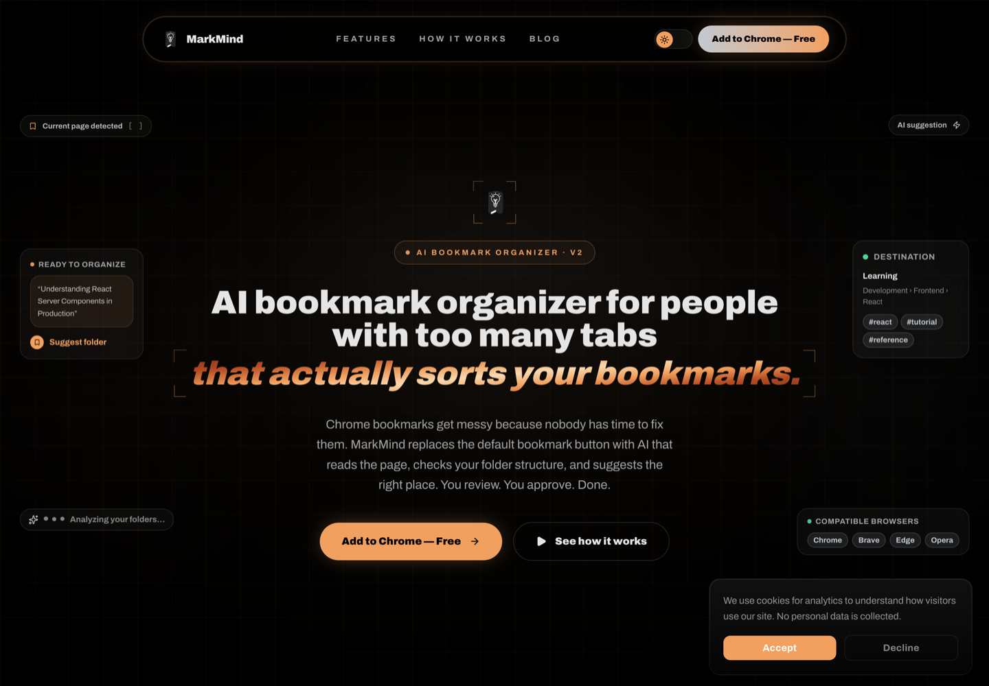 MarkMind website screenshot