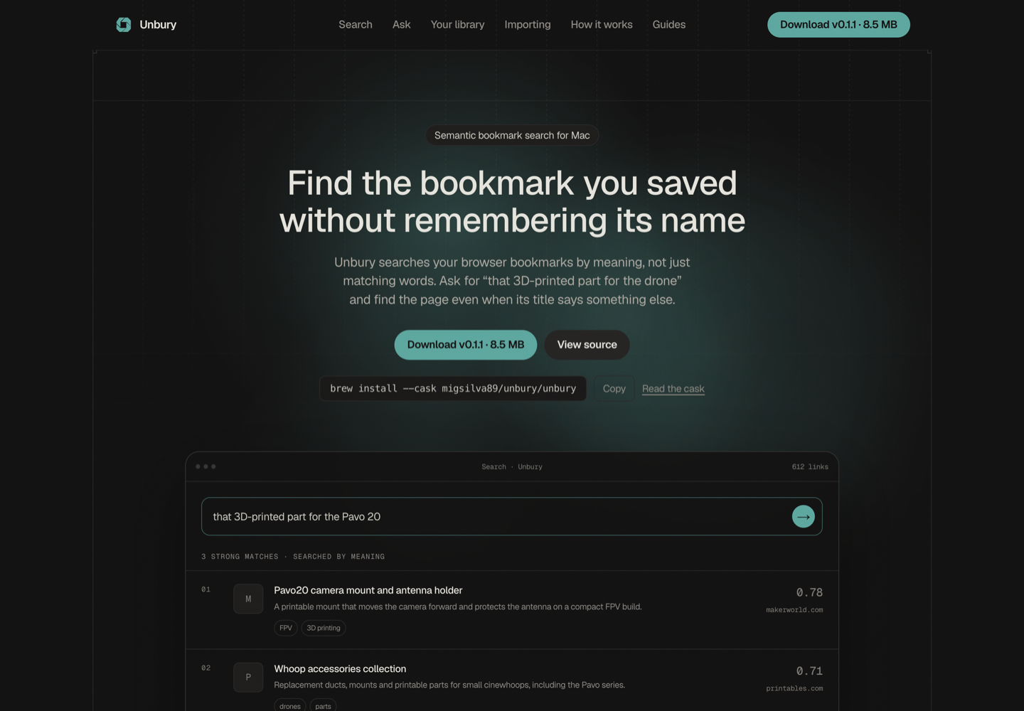 Unbury website screenshot